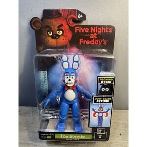 Five Nights at Freddy’s Toy Bonnie Action Figure Glow Eyes Jump Scare New Sealed
